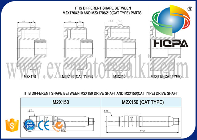 HD900-5 HD900-7 E330 E330B를 위한 모터 수리용 연장통 HZZC-M2X170CHB를 진동하십시오